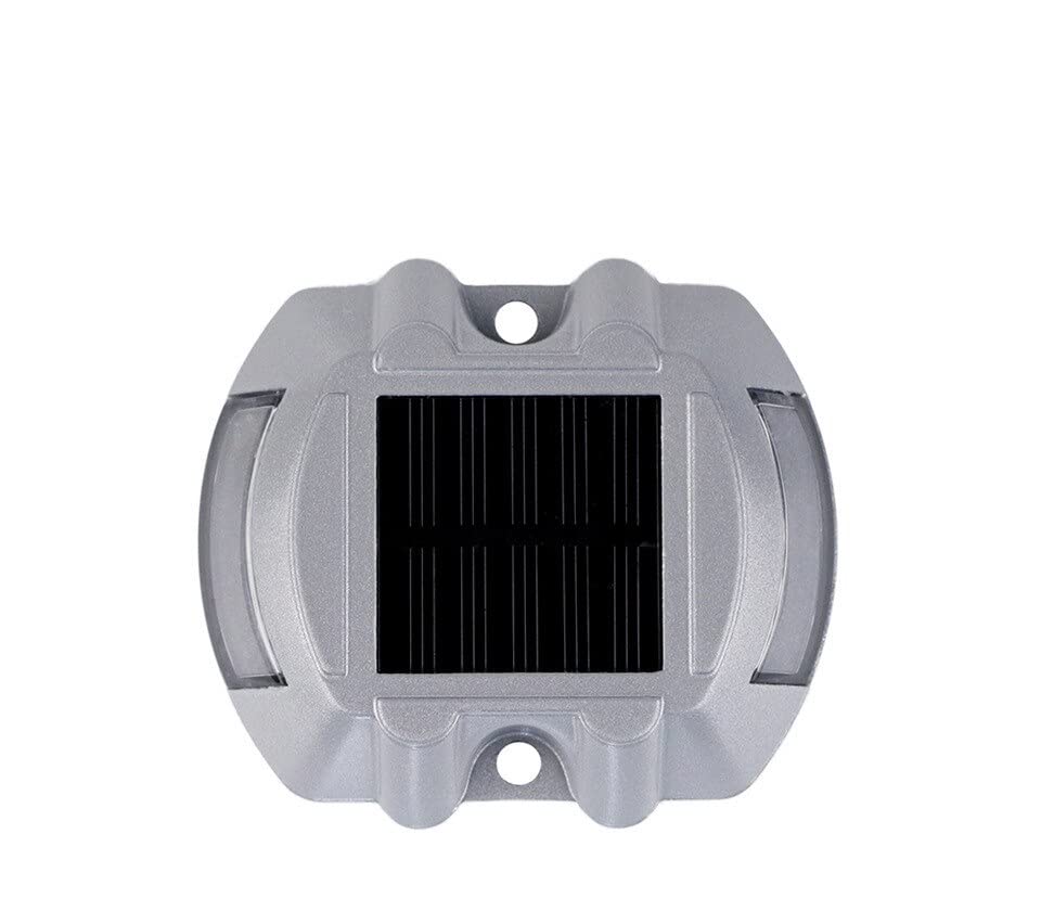 DOSSVICK - Solar Road Stud light - Flashing Red Light - Tough Metal