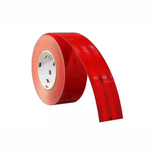 DOSSVICK - Safety Reflective Tape for vehicles, Glass, Wall - 50 meters length- 2 inch width