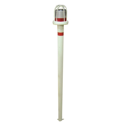 DOSSVICK - Solar Delineator LED with cage and Pole - Height 1000mm - Flasher Backup of 36 hours