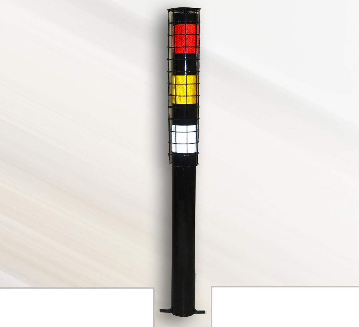 DOSSVICK - Reflective Delineator Parking Post Parking Railing 1000mm height,SET OF 2 Heavy for Rough use