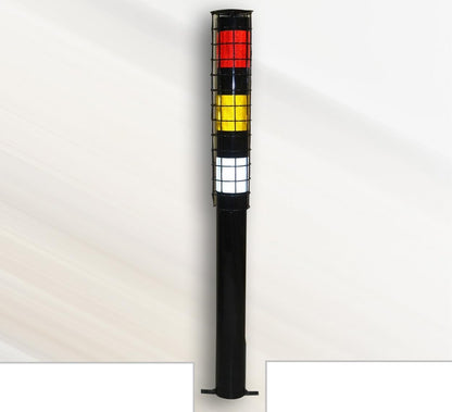 DOSSVICK - Reflective Delineator Parking Post Parking Railing 1000mm height,SET OF 2 Heavy for Rough use