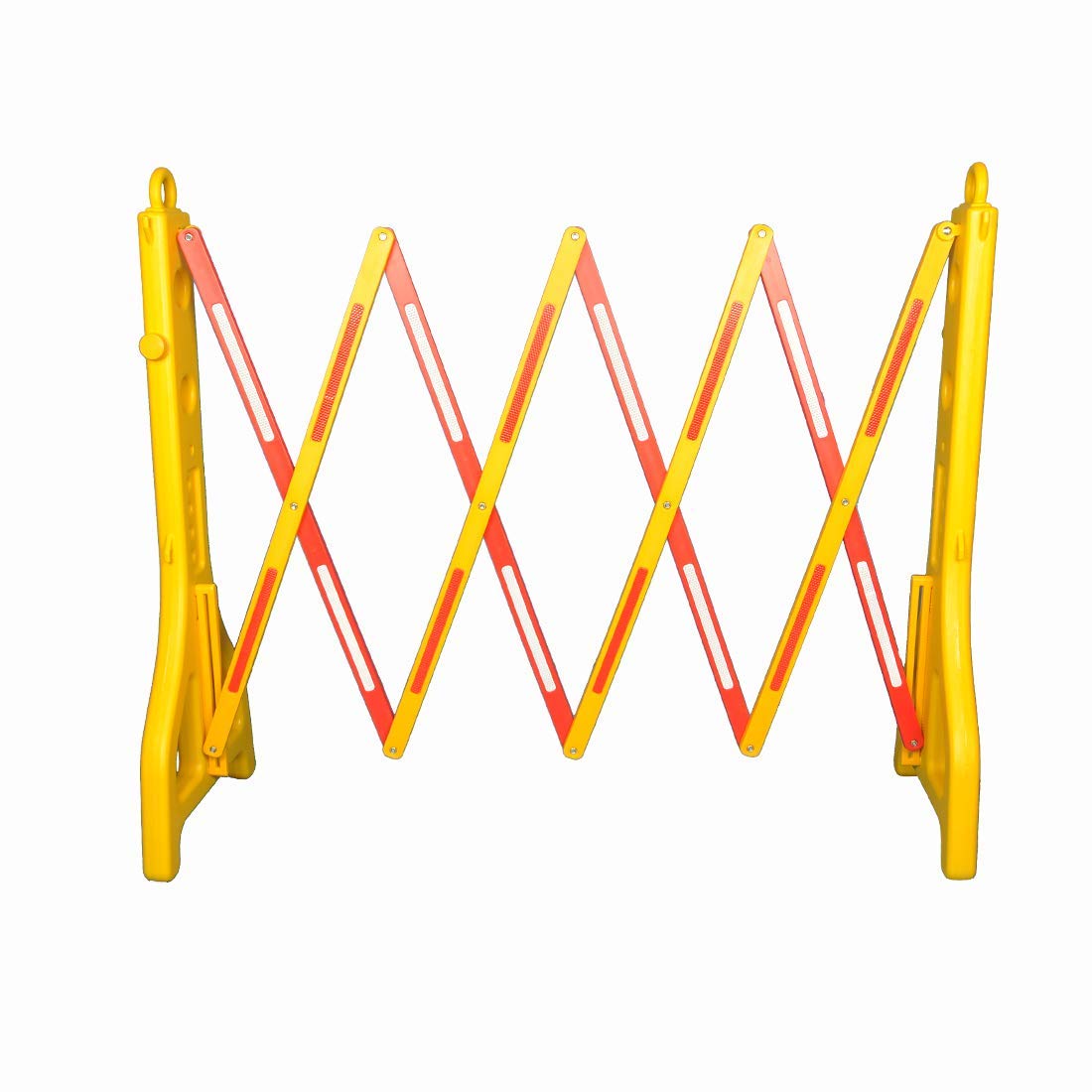 DOSSVICK - PVC Retractable Barrier upto 8.4 ft Expandable Barricade Extendable Barrier with 7kg water filling capacity