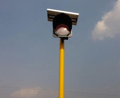 DOSSVICK - Solar Traffic Blinker, Traffic Light, Road Safety, Backup of 10hrs