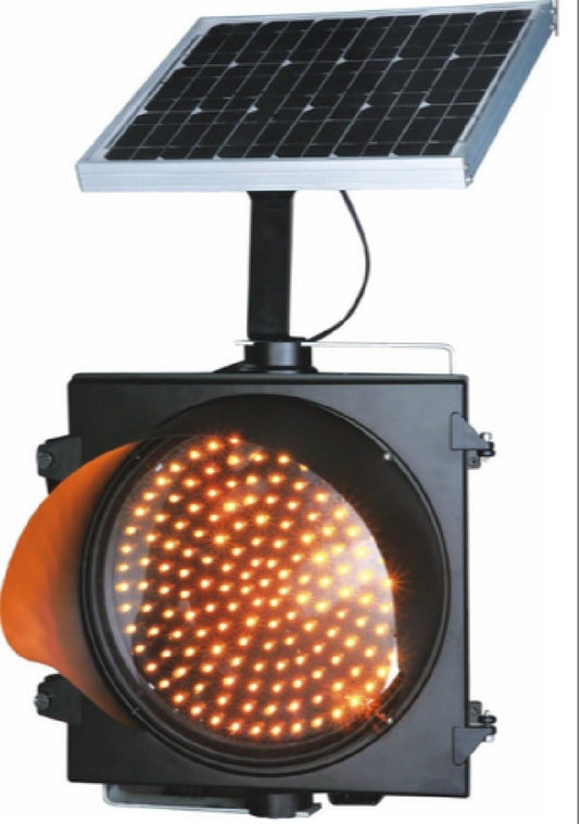 DOSSVICK - Solar Traffic Blinker, Traffic Light, Road Safety, Backup of 10hrs