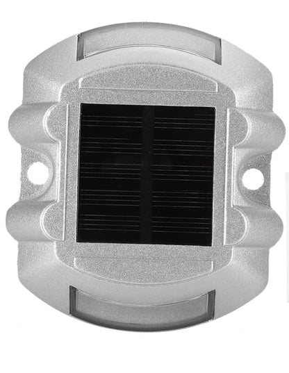 DOSSVICK - Solar Road Stud light - Flashing Red Light - Tough Metal