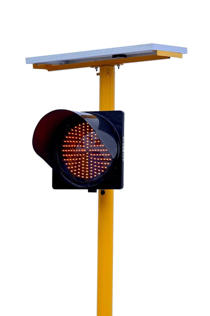 DOSSVICK - Solar Traffic Blinker, Traffic Light, Road Safety, Backup of 10hrs
