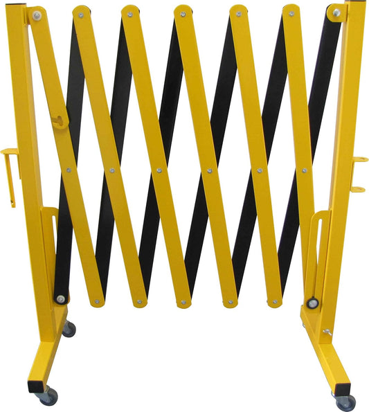 DOSSVICK - Expandable Iron Barricade - Expanded to 10ft - Height 3ftft - WHEELS FITTED